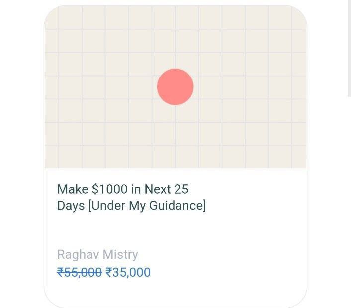 Raghav Mistry affiliate marketing course