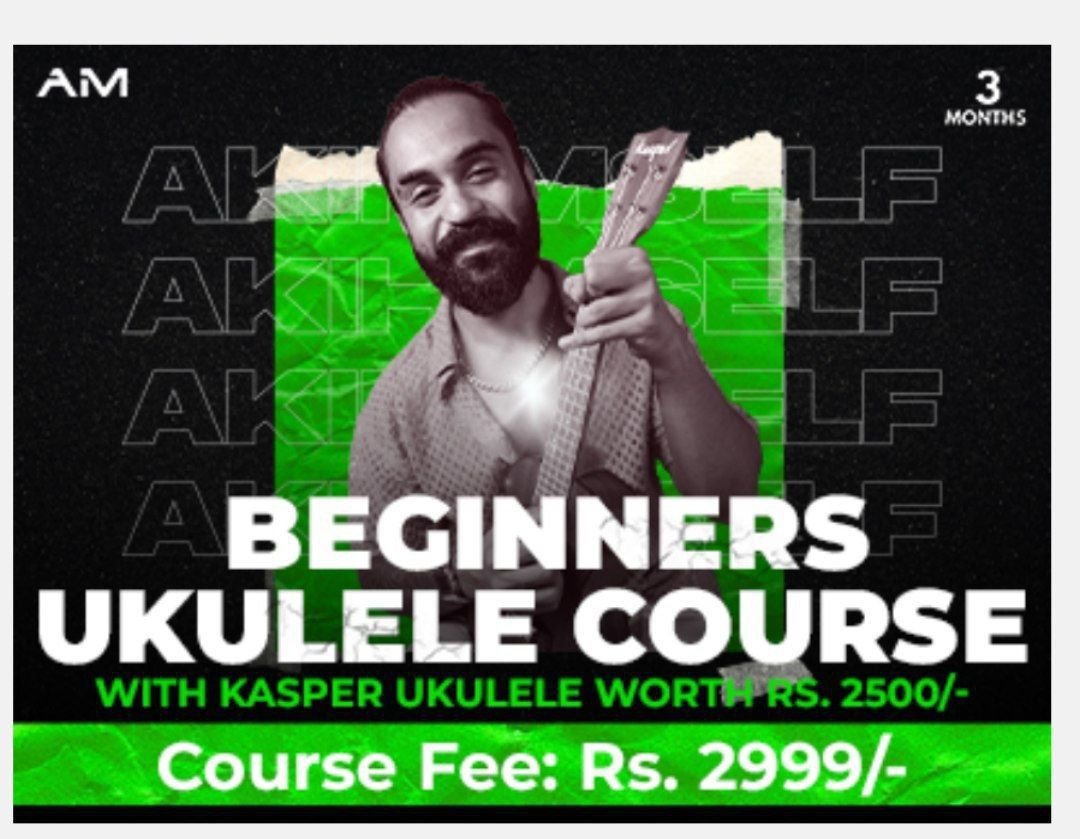 Beginners Ukulele Course with Premium Ukulele