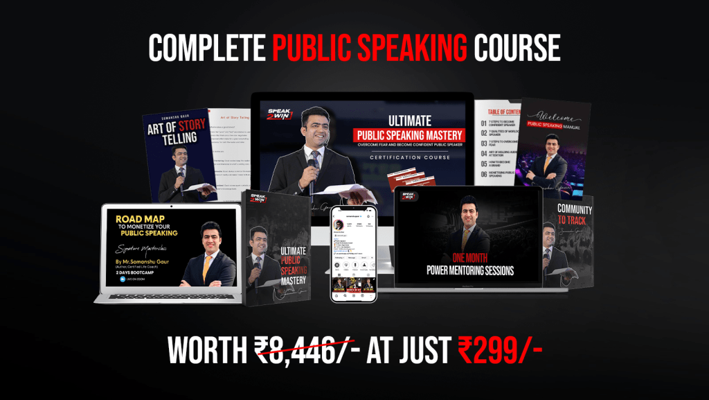 30 Days Ultimate Public Speaking Mastery Course by Mr. Somanshu Gaur
