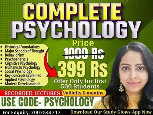 More information about "Study Glow - Complete Psychology by Psychologist Dr. Mayurika"