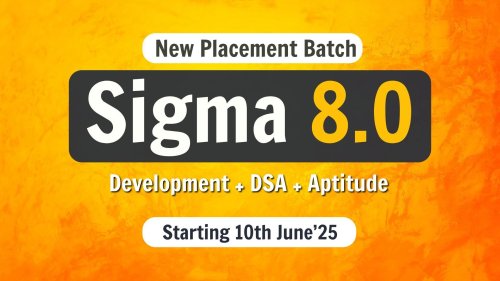 Apna college - Sigma 8.0 - Web Development + Data Structures & Algorithms + Aptitude